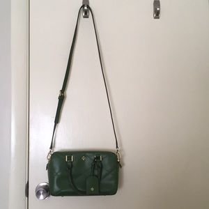 Kelly green Tory Burch crossbody.
